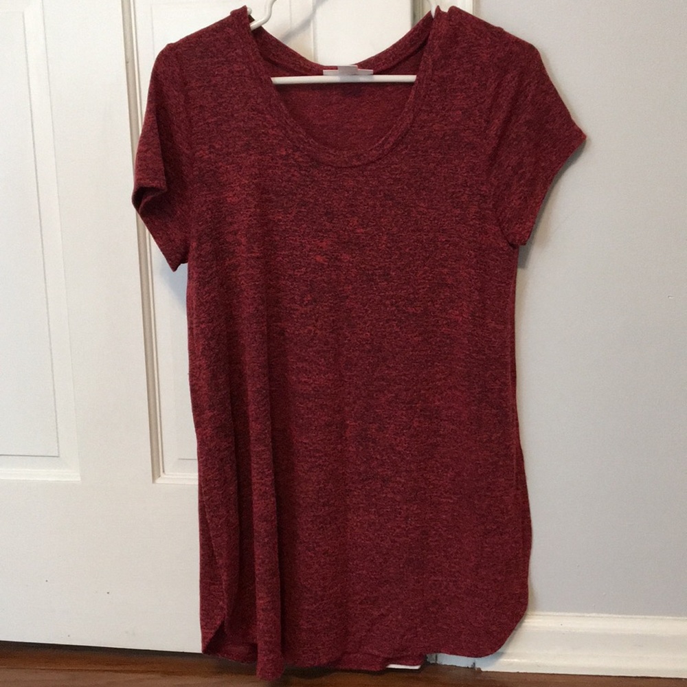 Burgundy maternity tunic